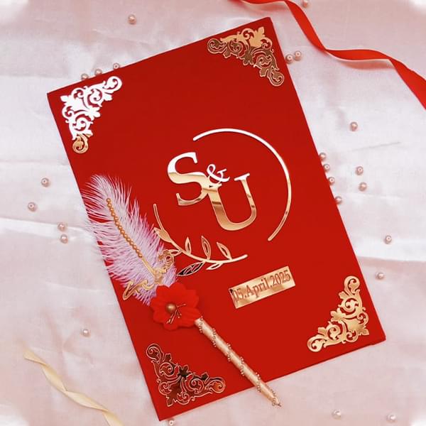 Nikkah booklet and pen