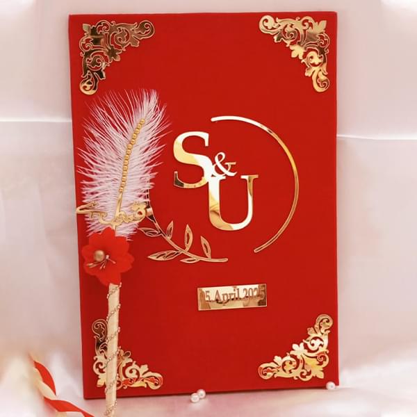 Nikkah booklet and pen