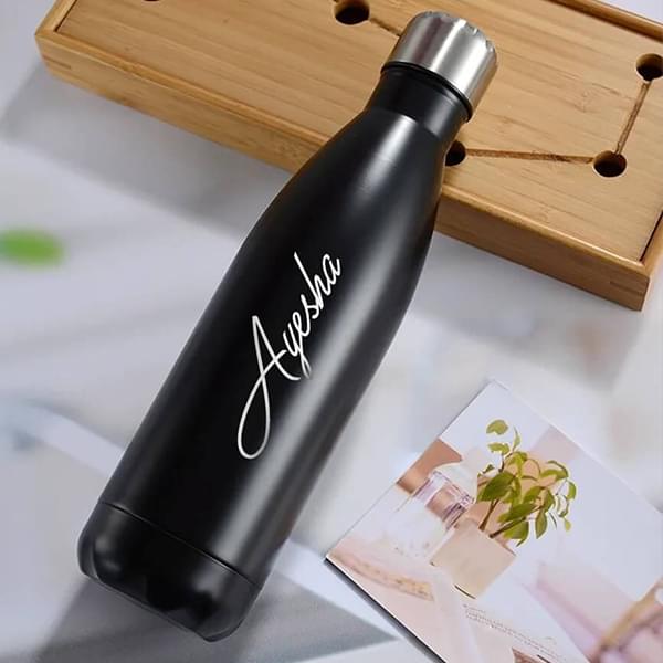 Personalized Steel Water Bottle with Name Engraving