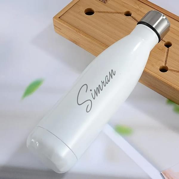 Personalized Steel Water Bottle with Name Engraving