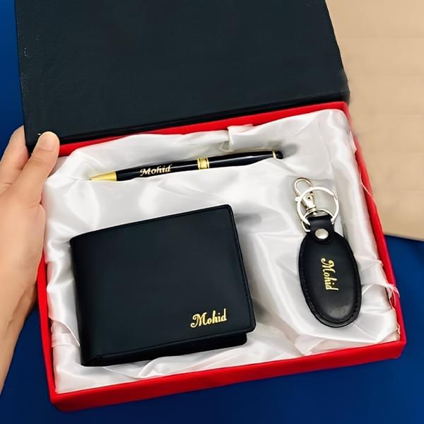 Wallet, Keychain & Pen Gift Set